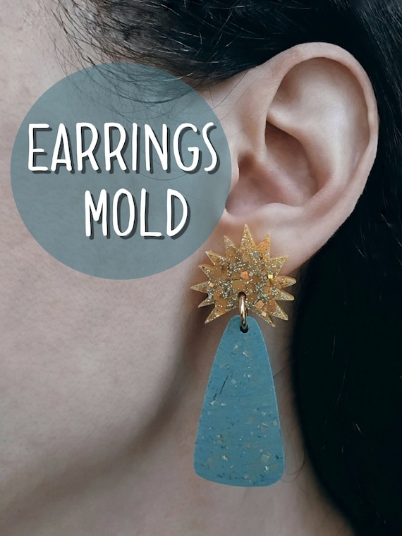 Silicone earrings mold resin jewelry mold