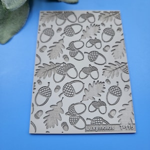 Polymer Clay Texture Fliese Texturmatte Tonstempel Polymer Clay Texture Schablonen &quot;&quot;Eiche&quot;&quot; T-115.&quot;