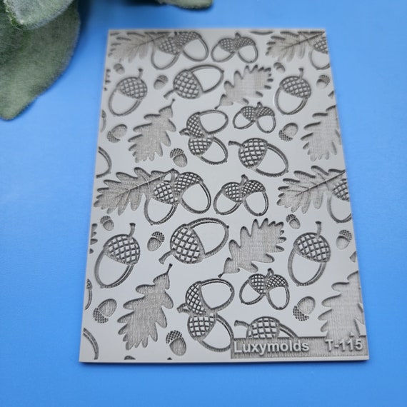 Polymer clay Texture tile Texture mat Clay stamp Polymer clay texture stencils "Oak" T-115