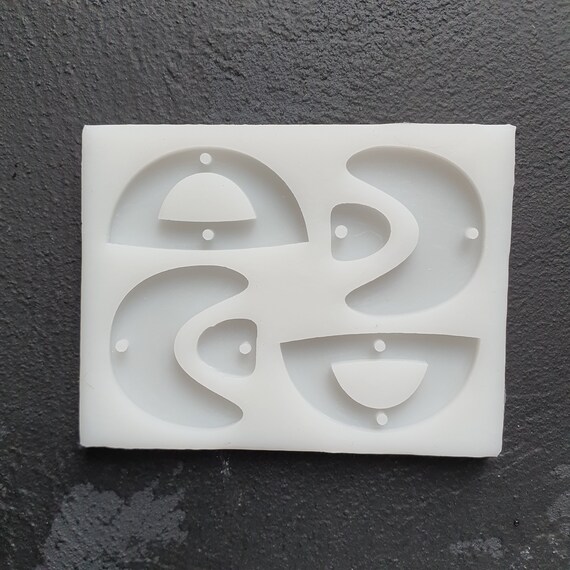 Silicone earring mold Jewelry Resin mould for resin and epoxy