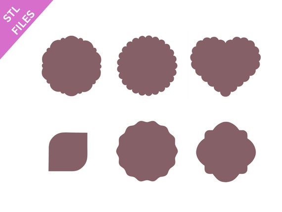 STL clay micro cutters files for 3D printing Sharp earring cutters Geometry Basic shape Circle Stud earrings download file for resin machine