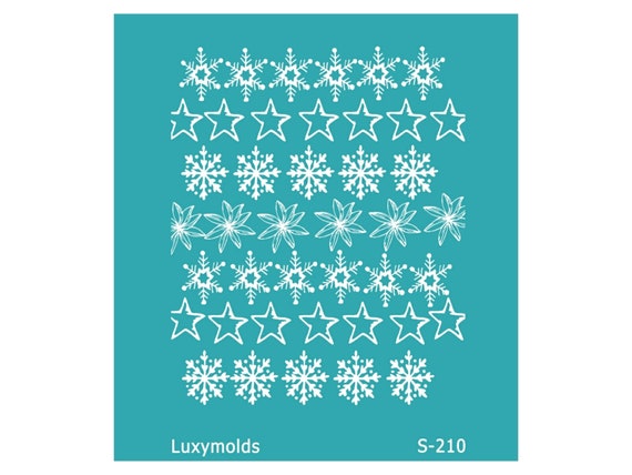 Silk screen stencil for polymer clay "Luxymolds" S-210