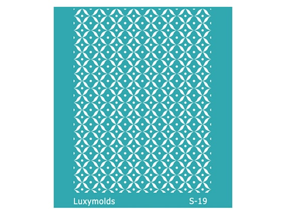 Silk screen stencil for polymer clay "Luxymolds" S-19