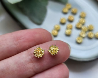 Flower centers Flower metal stamens Earrings components Earrings findings DIY jewelry Jewelry supplies Polymer clay supplies