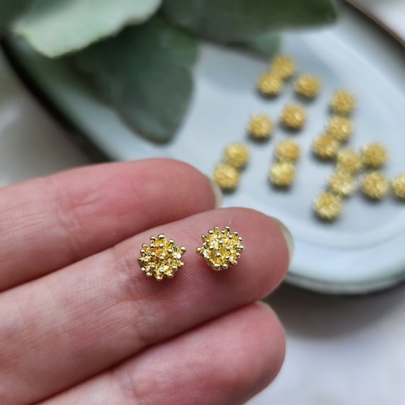 Flower centers Flower metal stamens Earrings components Earrings findings DIY jewelry Jewelry supplies Polymer clay supplies