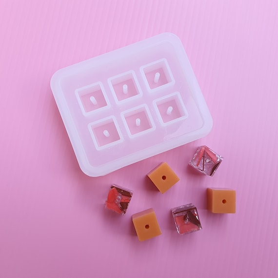 Square Beads Resin silicone mold for resin and epoxy Jewelry mold 12 mm, 16 mm