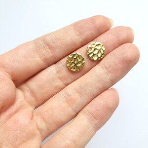 10 pcs Circle texture disk Earrings components Earrings findings DIY jewelry Raw brass connectors Geometry shape charms
