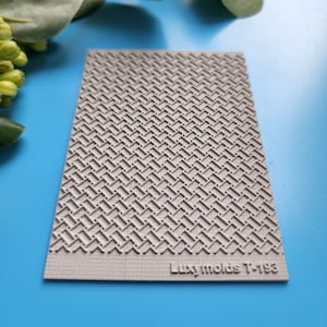 Polymer clay Texture tile Texture mat Clay stamp Polymer clay texture stencils &quot;Geometric pattern&quot;T-193