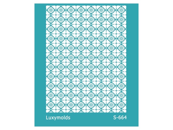 Silk screen stencil for polymer clay "Luxymolds" S-664