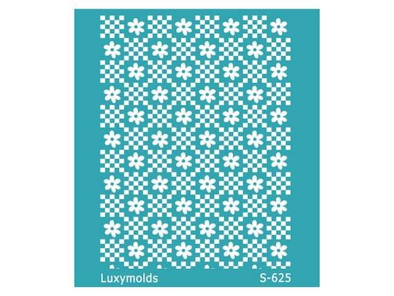 Silk screen stencil for polymer clay "Luxymolds" S-625