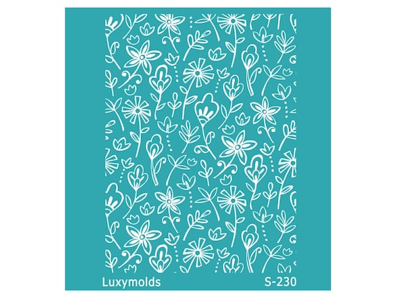 Silk screen stencil for polymer clay "Luxymolds" S-230