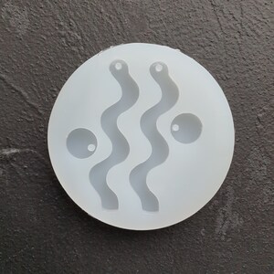 Silicone earring mold Abstract Jewelry Resin mould for resin and epoxy
