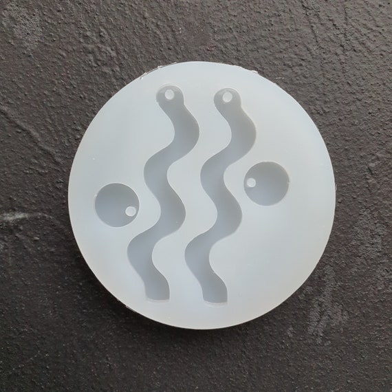 Silicone earring mold Abstract Jewelry Resin mould for resin and epoxy
