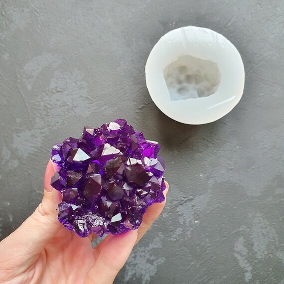 Mold Crystal Amethyst silicone epoxy mould 6 cm