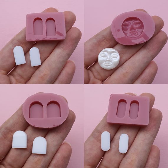 Silicone stud earrings mold Jewelry Resin mould for resin and epoxy