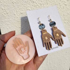 Polymer Clay cutters "Hand" Earrings sharp clay cutter