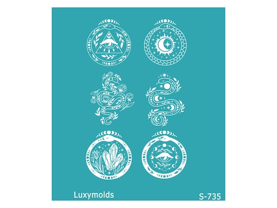 Silk screen stencil for polymer clay "Luxymolds" S-735