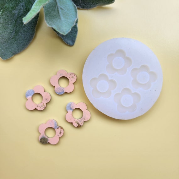 Silicone earrings mold "Flowers" mould for resin and epoxy