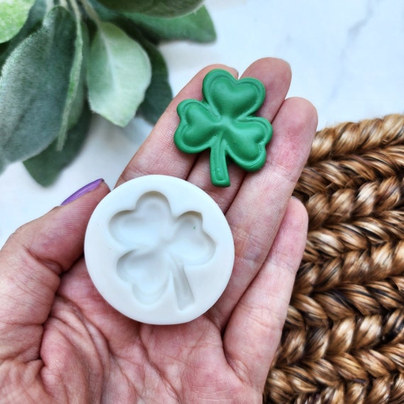 Polymer clay mold Silicone earrings mold "Clover leaf" Summer mold for resin and polymer clay Polymer clay tool Clay cutter Clay texture