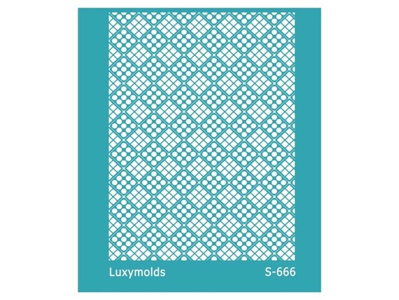 Silk screen stencil for polymer clay "Luxymolds" S-666