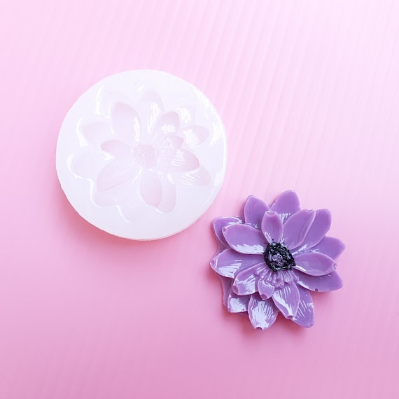 Flower Earring mold Silicone earrings mould for resin and epoxy 3.5 cm