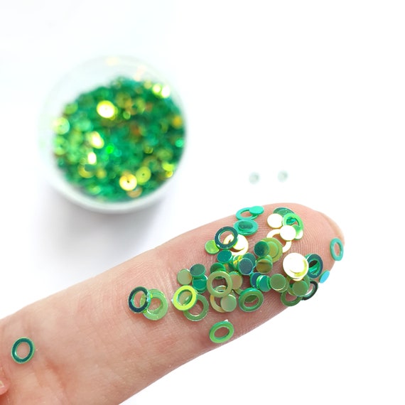 Christmas Circle sequins White Hologram Chunky glitter for Resin Epoxy crafts 4 mm