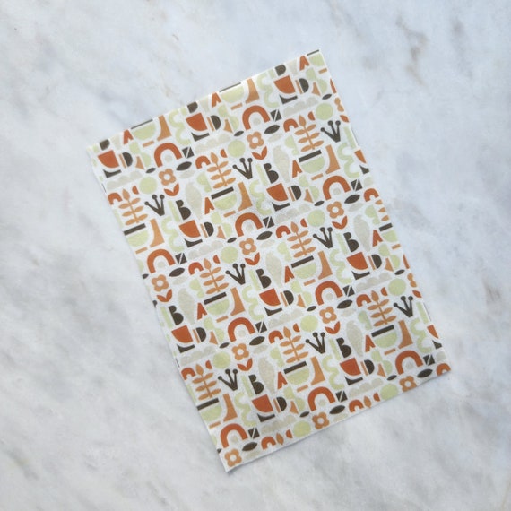 Water-soluble transfer paper for polymer clay craft "Abstract"