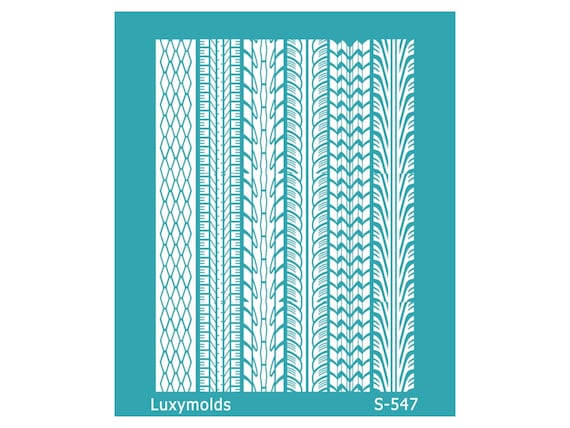 Silk screen stencil for polymer clay "Luxymolds" S-547