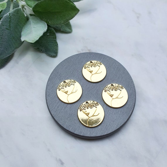 Gold plated Earrings components Earrings findings DIY jewelry