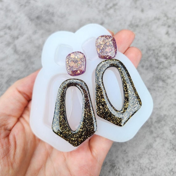 Geometric Silicone Earrings Mold for Resin Jewelry Making