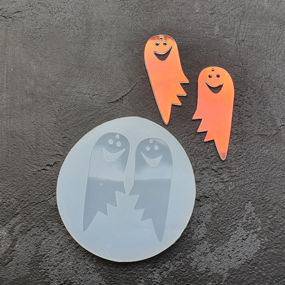 Halloween Ghost Silicone earrings mold for resin and epoxy