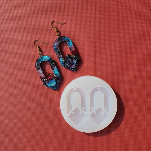 Silicone earrings mold mould for resin and epoxy