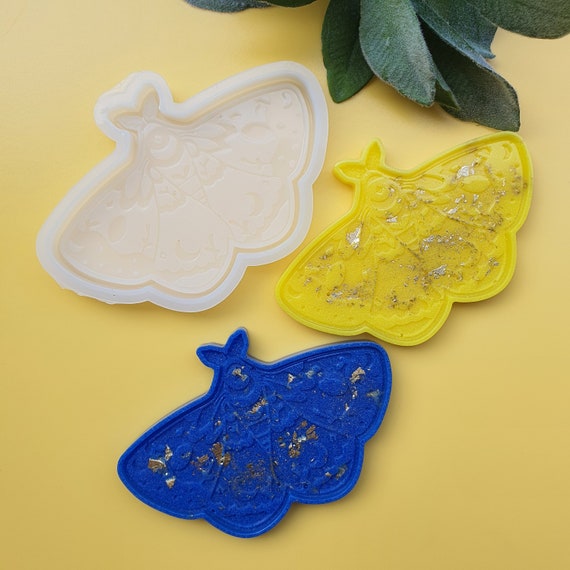 Silicone mold "Butterfly Moth" trinket tray dish plate silicone mold for Resin Epoxy Jesmonite craft