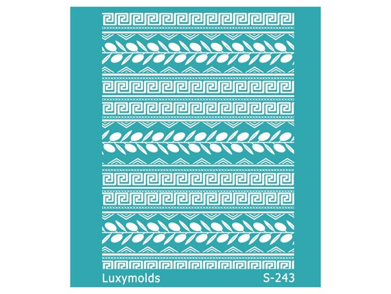 Silk screen stencil for polymer clay "Luxymolds" S-243