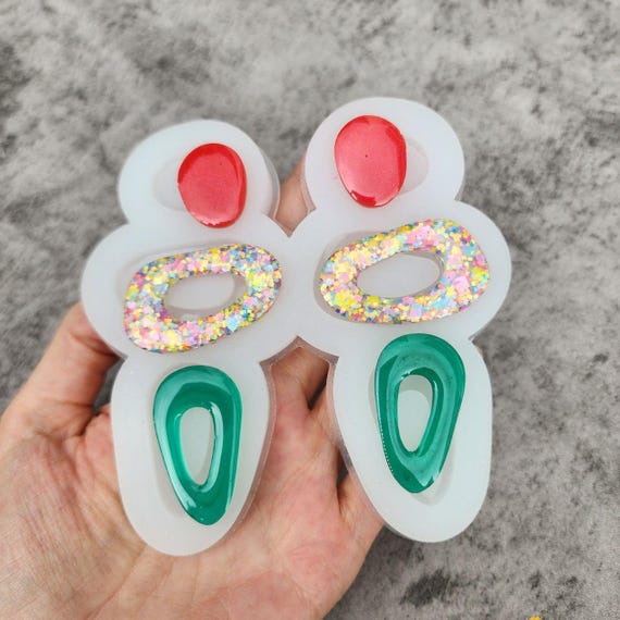 Geometric Silicone Earrings Mold for Resin Jewelry Making