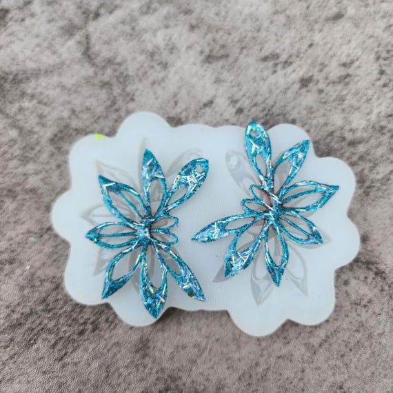 Silicone Flower "Orchid" Earrings Mold for Resin Jewelry Making