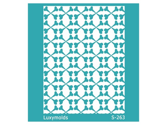 Silk screen stencil for polymer clay "Luxymolds" S-263