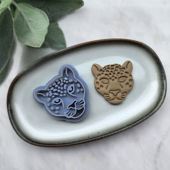 Polymer Clay cutters "Leopard" Earrings sharp clay cutter stamp Summer cutters Earrings molds Polymer clay tool Clay supplies Animal cutters