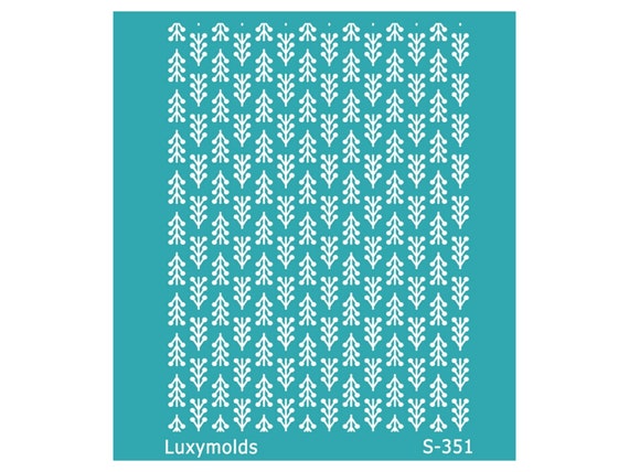 Silk screen stencil for polymer clay "Luxymolds" S-351