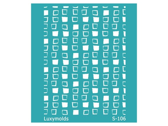 Silk screen stencil for polymer clay "Luxymolds" S-106