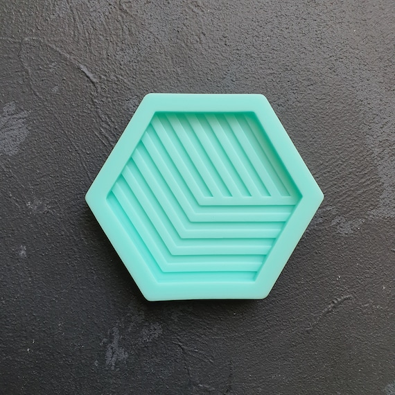 Hexagon Coaster silicone mold for Resin Epoxy Jesmonite craft