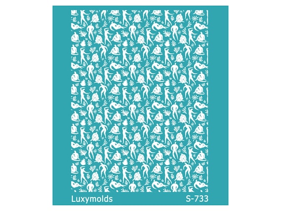 Silk screen stencil for polymer clay "Luxymolds" S-733