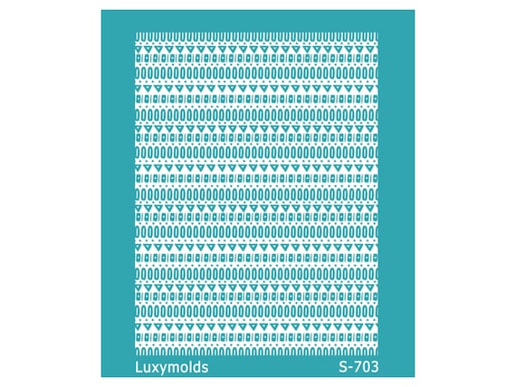 Silk screen stencil for polymer clay "Luxymolds" S-703