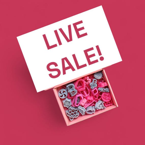 47-80 pcs set. Polymer clay bulk random cutters box Clay supplies Clay tools Earrings molds Jewelry cutters