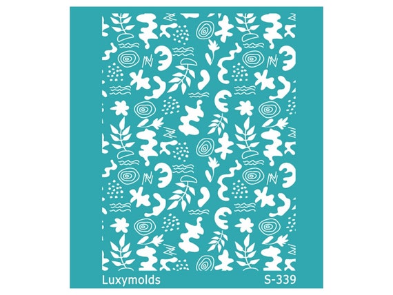 Silk screen stencil for polymer clay "Luxymolds" S-339