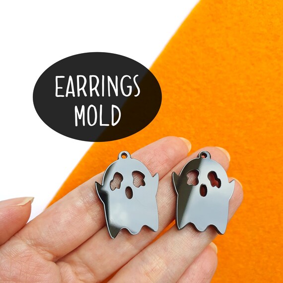 Halloween Ghost Silicone earrings mold for resin and epoxy