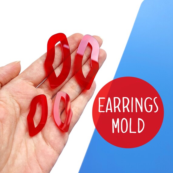 Silicone stud earrings mold Jewelry Resin mould for resin and epoxy