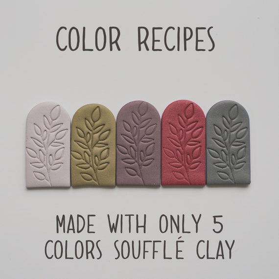 Polymer Clay Color Recipes Sculpey Souffle Polymer Clay Color Mixing Digital Download