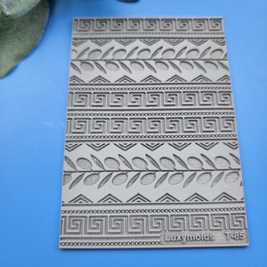 Polymer clay Texture tile Texture mat Clay stamp Polymer clay texture stencils &quot;Greek ornament&quot; T-85