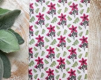 Floral Clay Transfer Paper, Water Soluble Image Sheet